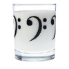 Bass Clef Glass Tumbler