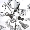 Instruments White Gift Wrap