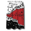 music shower curtain
