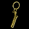Baritone Sax Pewter Keychain 