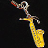saxophone cell phone charm