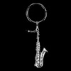 Tenor Sax Pewter Keychain