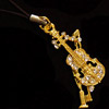 violin cell phone charm