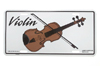 Violin Earrings � Silver