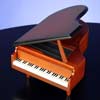 wooden piano music ring box
